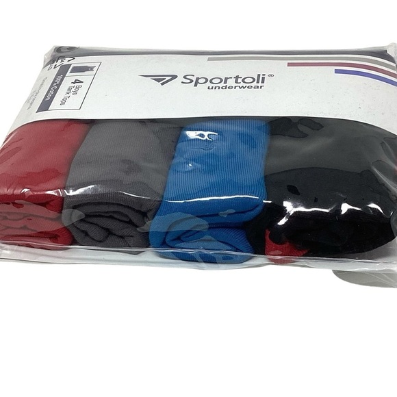 Sportoli Boys 100% Cotton Tagless Tank Top Undershirts 4-Pack NEW Size‎ 11-12 - Picture 3 of 4
